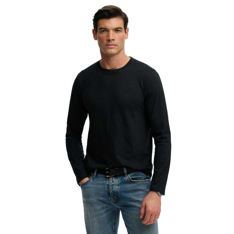 Superdry Classic Cotton Linen Long Sleeve Top image number 0